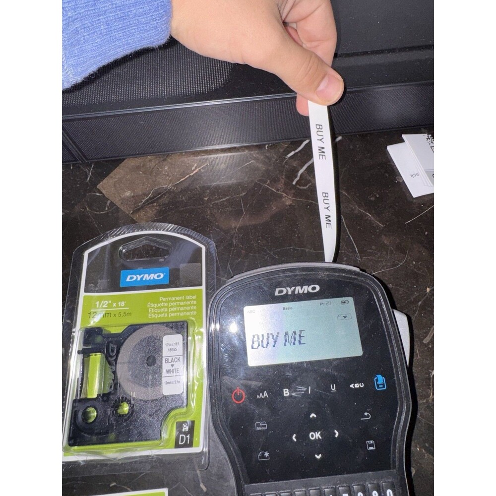 DYMO LabelManager 280 Handheld Label Maker Rechargeable Tested PC Mac Box 3xTape